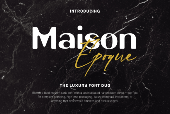 Maison Époque Duo: A Versatile Editorial Typeface